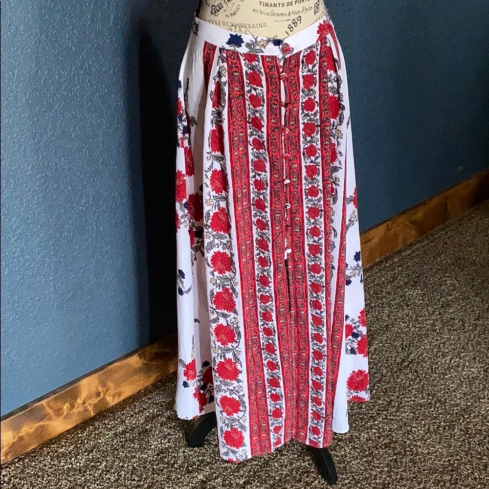 Floral Maxi Skirt, Size M